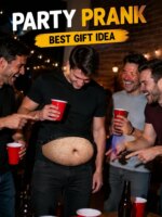 Bolsa de Cintura Creativa con Forma de Vientre de Cerveza Falso, Realista, Divertida, Anti-Robo, para Hombres y Mujeres, para Fiestas y Cosplay