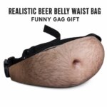 Bolsa de Cintura Creativa con Forma de Vientre de Cerveza Falso, Realista, Divertida, Anti-Robo, para Hombres y Mujeres, para Fiestas y Cosplay - Imagen 5