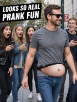 Bolsa de Cintura Creativa con Forma de Vientre de Cerveza Falso, Realista, Divertida, Anti-Robo, para Hombres y Mujeres, para Fiestas y Cosplay - Imagen 2