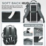 Ryanair Bolsas de cabina 40x30x20 Mochila de viaje bajo asiento, bolsa para moscas de cabina, mochila para exteriores, almacenamiento para el regreso a la escuela, mochila para ordenador portátil - Imagen 4