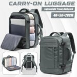 Ryanair Bolsas de cabina 40x30x20 Mochila de viaje bajo asiento, bolsa para moscas de cabina, mochila para exteriores, almacenamiento para el regreso a la escuela, mochila para ordenador portátil