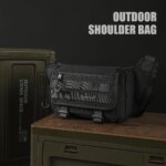 Tigernu, bolsos de pecho para hombre, bolsos de mensajero al aire libre para hombre, mochila de transporte para caza, bolso bandolera para senderismo, riñonera cruzada - Imagen 2