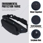 Riñonera WATERFLY, riñonera, riñonera, bolso de hombro, bandolera, bolso de pecho, bolsillo deportivo para correr, senderismo, excursionista, mujer y hombre - Imagen 4