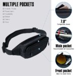 Riñonera WATERFLY, riñonera, riñonera, bolso de hombro, bandolera, bolso de pecho, bolsillo deportivo para correr, senderismo, excursionista, mujer y hombre - Imagen 2