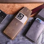 RIYAO-riñonera Vintage para hombre, bolso grande para teléfono móvil, carcasa gruesa de cuero genuino, con funda protectora y soporte de bolsillo - Imagen 5