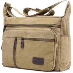 Bolsos de Hombro de Lona para Hombre, Bolsos Cruzados Casuales de Viaje, Bolsos de Mensajero de Lujo, Bolsos de Mano de Alta Calidad a la Moda