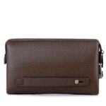 Nuevo Bolso de Mano de Lujo para Hombre, Cartera Larga de Cuero con Contraseña, Monedero, Bolso de Negocios, Cartera de Muñeca, Cartera para Teléfono, Bolsos Casuales Prácticos para Hombre - Imagen 4