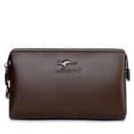 Nuevo Bolso de Mano de Lujo para Hombre, Cartera Larga de Cuero con Contraseña, Monedero, Bolso de Negocios, Cartera de Muñeca, Cartera para Teléfono, Bolsos Casuales Prácticos para Hombre - Imagen 3