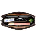 Nuevo Bolso de Mano de Lujo para Hombre, Cartera Larga de Cuero con Contraseña, Monedero, Bolso de Negocios, Cartera de Muñeca, Cartera para Teléfono, Bolsos Casuales Prácticos para Hombre - Imagen 6