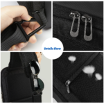 Bolso cruzado de negocios HK para hombre, bolsas de mensajero de hombro portátiles, bolso de pecho de viaje corto impermeable para hombre para iPad de 11 pulgadas - Imagen 6