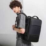 Mochila expandible BANGE para hombre, mochila impermeable para ordenador portátil de 17,3 pulgadas, bolsa de viaje para senderismo de gran capacidad, mochilas masculinas para hombre - Imagen 6