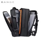 Mochila expandible BANGE para hombre, mochila impermeable para ordenador portátil de 17,3 pulgadas, bolsa de viaje para senderismo de gran capacidad, mochilas masculinas para hombre