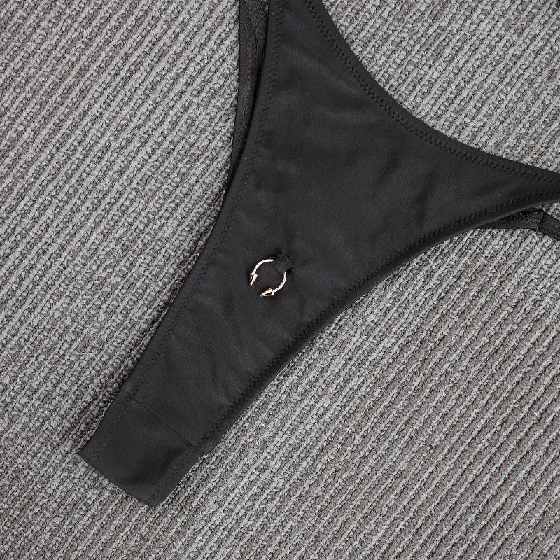 92919-qiw2iy.jpg Nuevo Conjunto de Bikini Push-Up Negro para Mujer 2026, Traje de Baño Brasileño Sexy, Traje de Baño de Verano para Playa - Imagen 1