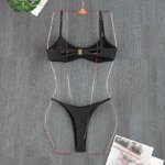 Nuevo Conjunto de Bikini Push-Up Negro para Mujer 2026, Traje de Baño Brasileño Sexy, Traje de Baño de Verano para Playa - Imagen 5