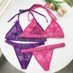Conjunto de lencería con encaje - Imagen 4