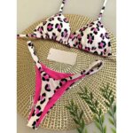 Traje de Baño para Mujer, Bonito Bikini Brasileño con Estampado de Cerezas, Conjunto de Bikini Sexy de Dos Piezas, Traje de Baño para Mujer, Ropa de Playa - Imagen 4