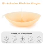 Cubrepezones de Silicona para Mujer, con Efecto Push-Up, Anti-Caída, Anti-Flacidez, para Pecho Pequeño, Invisible, con Almohadilla Tridimensional... - Imagen 4