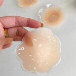 Cubrepezones de Silicona Redondos con Diseño Floral, Reutilizables, Invisibles, Impermeables, Adhesivos, para Vestidos, Bodas y Eventos Nocturnos - Imagen 4