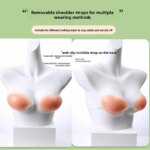 Sujetador de silicona grueso impermeable, traje de baño, vestido de novia, cubierta Invisible para pezones, sujetador sin tirantes para Spa térmico - Imagen 3