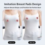 Cubiertas para pezones de silicona invisibles ultrafinas sin costuras, almohadillas adhesivas para pezones de simulación de puntos de leche de estado sólido, transpirables y sensuales - Imagen 2