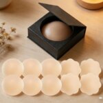 5 Pares de Cubrepezones Reutilizables para Mujer, Adhesivos de Silicona para Pezones, Pétalos Adhesivos Lavables para Sujetador