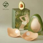 SUJIIN-cubiertas adhesivas para pezones para mujer, pechos adhesivos, Sexy, Push Up, sin tirantes, sujetadores invisibles finos, vestido de boda, parche para pezones XT001
