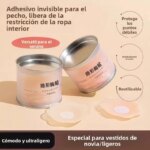 Cubrepezones de Silicona Ultrafinos Invisibles para Vestidos de Novia, Cuidado Especial para Vestidos sin Tirantes, Almacenam...
