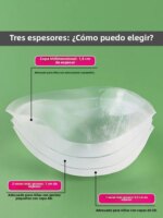Cubrepezones de silicona invisibles para vestido de novia, ropa interior femenina con tirantes, almohadillas transparentes pa... - Imagen 2