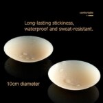 2 Pares de Cubrepezones Adhesivos de Silicona de 10cm sin Pegamento, Invisibles, sin Costuras, para Escote Pronunciado, Accesorios, Almohadillas para el Pecho, Pasties - Imagen 3