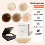 Cubre pezones de silicona ultrafinos, reutilizables, autoadhesivos, protectores de pezones sólidos anti-transparencias para mujeres S(8cm)/M(10cm)/L(12cm)
