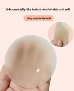 Cubre pezones de silicona ultrafinos, reutilizables, autoadhesivos, protectores de pezones sólidos anti-transparencias para mujeres S(8cm)/M(10cm)/L(12cm) - Imagen 3