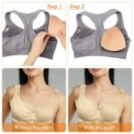 Almohadillas triangulares push-up transpirables y perforadas de repuesto para sujetadores sin espalda, realzadores de lencería para mujer, potenciadores de busto. - Imagen 6