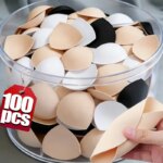 Almohadillas triangulares push-up transpirables y perforadas de repuesto para sujetadores sin espalda, realzadores de lencería para mujer, potenciadores de busto.