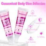 Cinta adhesiva Invisible antideslizante para el cuerpo, cintas adhesivas de doble cara, autoadhesivas transparentes para sujetador, ropa, peluca, vestido, camisa, pegamento transparente - Imagen 3