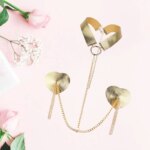 Cadena de cuerpo de Metal Sexy para mujer, collar de sujetadores de pecho, collar de Bikini de playa de verano, accesorios de boda, cadena de cuerpo de graduación pegajosa - Imagen 4