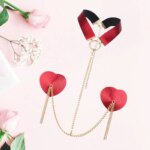 Cadena de cuerpo de Metal Sexy para mujer, collar de sujetadores de pecho, collar de Bikini de playa de verano, accesorios de boda, cadena de cuerpo de graduación pegajosa - Imagen 3