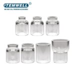 30 piezas de accesorios de soplete de soldadura TIG lente de Gas rechoncha 4 # ~12 #   Kit de copa de vidrio Pyrex para suministros de soldadura de soplete WP-17/18/26 - Imagen 4