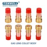 30 piezas de accesorios de soplete de soldadura TIG lente de Gas rechoncha 4 # ~12 #   Kit de copa de vidrio Pyrex para suministros de soldadura de soplete WP-17/18/26 - Imagen 5