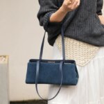 Bolso de Hombro de Cuero de Ante Estilo Francés, Diseño Minimalista para el Día a Día, Bolso de Axila de Cuero Genuino para M... - Imagen 4