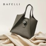 BAFELLI 2026 Bolso de Mano para Mujer, Bolsos de Viaje, Cuero Genuino, Casual, de Moda, Marca de Lujo, Unisex, Bolso de Negocios, Elegante, de Diseñador