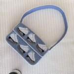 Bolso de Mano con Cuentas, Edición Animal 2026, Bordado, Moderno, Tipo Clutch, Mini Bolso de Hombro para Mujer, Regalos