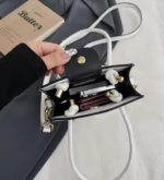 Bolso cuadrado pequeño 2026, bolso para teléfono móvil de color liso, bolso de mano nuevo para mujer, bandolera informal de moda - Imagen 3
