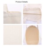 100 Bolsas de Lona Personalizadas con Logotipo, Bolsas de Compras de Algodón Reutilizables al por Mayor, Regalo Promocional Ecológico - Imagen 4