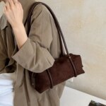 Bolso de Hombro Retro Estilo Francés para Mujer, Nuevo Modelo 2026, Ligero, de Lujo, Pequeño, de Alta Gama, Tipo Bowling