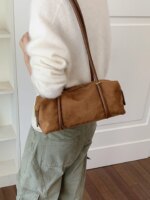 Bolso de Hombro Retro Estilo Francés para Mujer, Nuevo Modelo 2026, Ligero, de Lujo, Pequeño, de Alta Gama, Tipo Bowling - Imagen 3