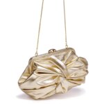 Bolso bandolera de lujo para mujer, con diseño plisado y brillante que imita una nube, estilo BV, un bolso de mano exquisito y moderno. - Imagen 2