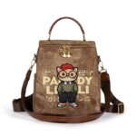 【Gran oferta】Mochila moderna, bolso de hombro para mujer, mochila de gran capacidad con cierre y bolso de mano informal con doble correa para los hombros. - Imagen 4