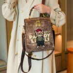 【Gran oferta】Mochila moderna, bolso de hombro para mujer, mochila de gran capacidad con cierre y bolso de mano informal con doble correa para los hombros. - Imagen 5