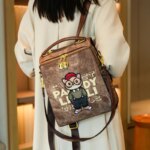 【Gran oferta】Mochila moderna, bolso de hombro para mujer, mochila de gran capacidad con cierre y bolso de mano informal con doble correa para los hombros. - Imagen 6