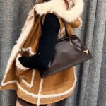 Bolso de hombro tipo Boston de cuero sintético para mujer, elegante, de color liso, bolso de mano de estilo vintage, con asa superior, de gran capacidad, ideal para el uso diario y para ir de compras.